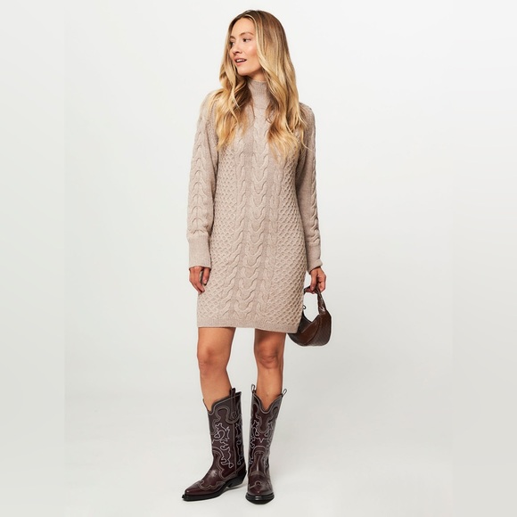 SUNCOO Dresses & Skirts - Suncoo Paris Chona, wool mix melange dress